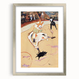 At the Circus - Playful Clown Art Print by Henri de Toulouse-Lautrec
