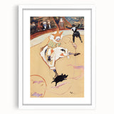 At the Circus - Playful Clown Art Print by Henri de Toulouse-Lautrec