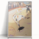 At the Circus - Playful Clown Art Print by Henri de Toulouse-Lautrec