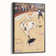 At the Circus - Playful Clown Art Print by Henri de Toulouse-Lautrec