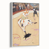At the Circus - Playful Clown Art Print by Henri de Toulouse-Lautrec
