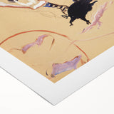 At the Circus - Playful Clown Art Print by Henri de Toulouse-Lautrec