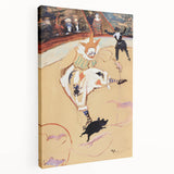 At the Circus - Playful Clown Art Print by Henri de Toulouse-Lautrec