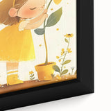 Sunflower Girl Nursery Art for Kids - Girls Bedroom Art