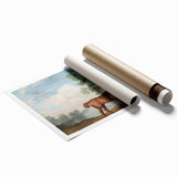 Pumpkin with a Stable Lad by George Stubbs - Romanticism Art Print