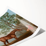Pumpkin with a Stable Lad by George Stubbs - Romanticism Art Print