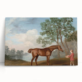 Pumpkin with a Stable Lad by George Stubbs - Romanticism Art Print