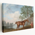 Pumpkin with a Stable Lad by George Stubbs - Romanticism Art Print