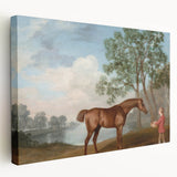 Pumpkin with a Stable Lad by George Stubbs - Romanticism Art Print