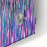 Acrylic Dining Room Artwork – Vibrant Purple and Blue Drip Art