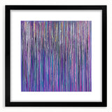 Acrylic Dining Room Artwork – Vibrant Purple and Blue Drip Art