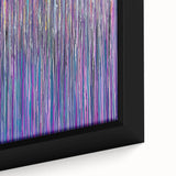 Acrylic Dining Room Artwork – Vibrant Purple and Blue Drip Art