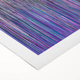 Acrylic Dining Room Artwork – Vibrant Purple and Blue Drip Art