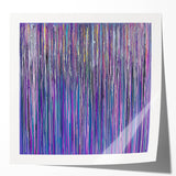 Acrylic Dining Room Artwork – Vibrant Purple and Blue Drip Art