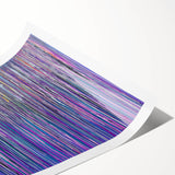 Acrylic Dining Room Artwork – Vibrant Purple and Blue Drip Art