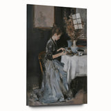 Abstract acrylic artwork displayed in a glass frame, showcasing vibrant colors and dynamic shapes from a side view, ideal for modern home decor.