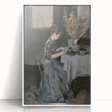 Framed abstract figurative artwork in white acrylic, showcasing a modern design with bold colors and dynamic shapes, ideal for contemporary home decor.