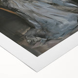 Abstract figurative artwork on rolled canvas, showcasing vibrant colors and dynamic shapes. Ideal for modern home decor, packaged securely in a cardboard tube.