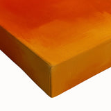 Geometric Abstract Wall Decor – Orange, Black & White Blocks