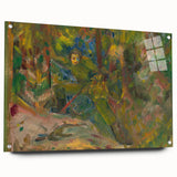 Expressionist Art: Vibrant Abstract Forest Scene Wall Art on Canvas