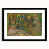 Expressionist Art: Vibrant Abstract Forest Scene Wall Art on Canvas