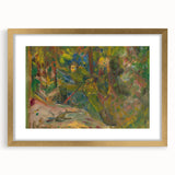 Expressionist Art: Vibrant Abstract Forest Scene Wall Art on Canvas