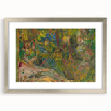 Expressionist Art: Vibrant Abstract Forest Scene Wall Art on Canvas