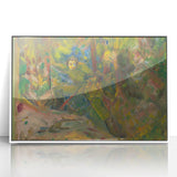 Expressionist Art: Vibrant Abstract Forest Scene Wall Art on Canvas