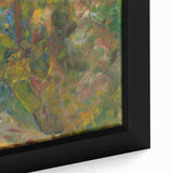 Expressionist Art: Vibrant Abstract Forest Scene Wall Art on Canvas