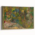 Expressionist Art: Vibrant Abstract Forest Scene Wall Art on Canvas