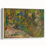 Expressionist Art: Vibrant Abstract Forest Scene Wall Art on Canvas