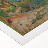 Expressionist Art: Vibrant Abstract Forest Scene Wall Art on Canvas