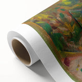 Expressionist Art: Vibrant Abstract Forest Scene Wall Art on Canvas