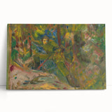 Expressionist Art: Vibrant Abstract Forest Scene Wall Art on Canvas