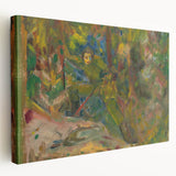 Expressionist Art: Vibrant Abstract Forest Scene Wall Art on Canvas