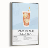 Framed canvas featuring a vintage poster art of a black and white landscape, ideal for bedroom wall decor.