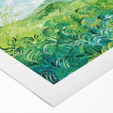 Green Wheat Fields by Van Gogh: Lush Impressionist Landscape Wall Art