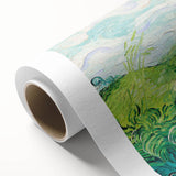 Green Wheat Fields by Van Gogh: Lush Impressionist Landscape Wall Art