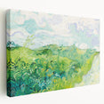Green Wheat Fields by Van Gogh: Lush Impressionist Landscape Wall Art