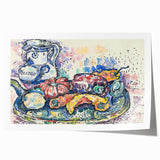 Vibrant Still Life with Jug - Modern Wall Art in Playful Colors