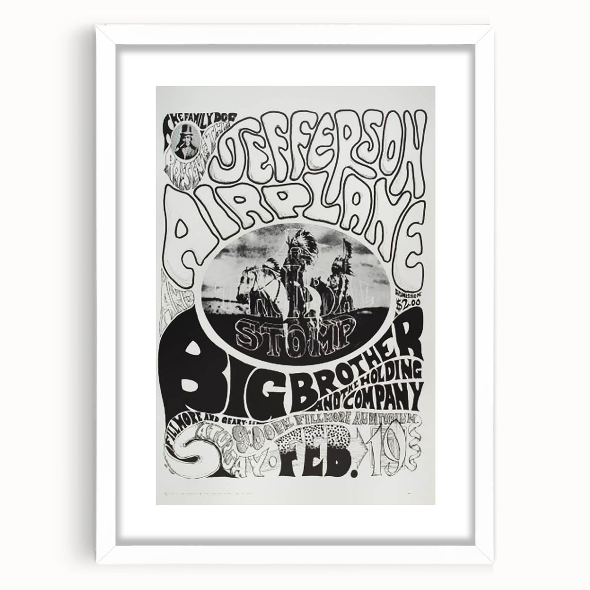 Jefferson Airplane Retro Wall Art – Vintage 1960s Psychedelic Print