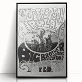 Jefferson Airplane Retro Wall Art – Vintage 1960s Psychedelic Print