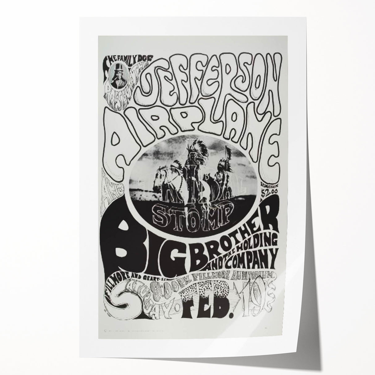 Jefferson Airplane Retro Wall Art – Vintage 1960s Psychedelic Print