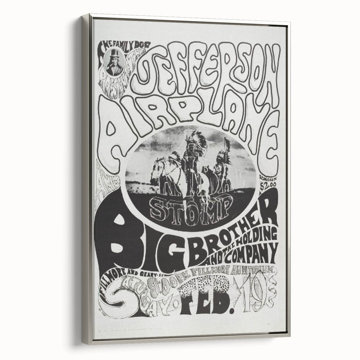 Jefferson Airplane Retro Wall Art – Vintage 1960s Psychedelic Print