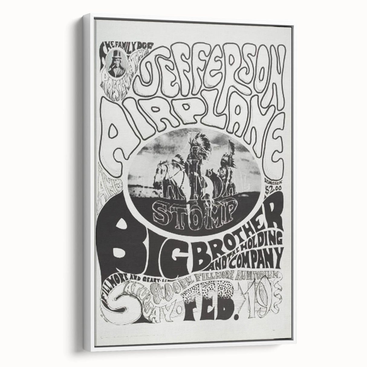 Jefferson Airplane Retro Wall Art – Vintage 1960s Psychedelic Print