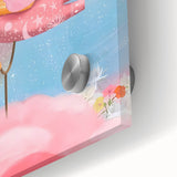 Magical Pink Elephant Art for Kids - Nursery Wall Art