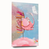 Magical Pink Elephant Art for Kids - Nursery Wall Art