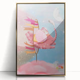 Magical Pink Elephant Art for Kids - Nursery Wall Art