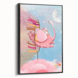 Magical Pink Elephant Art for Kids - Nursery Wall Art