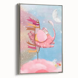 Magical Pink Elephant Art for Kids - Nursery Wall Art